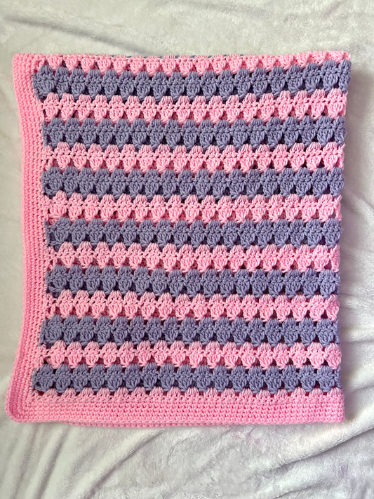 Modern Granny Stitch Baby Blanket